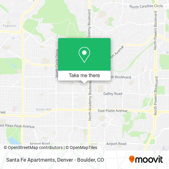 Santa Fe Apartments map