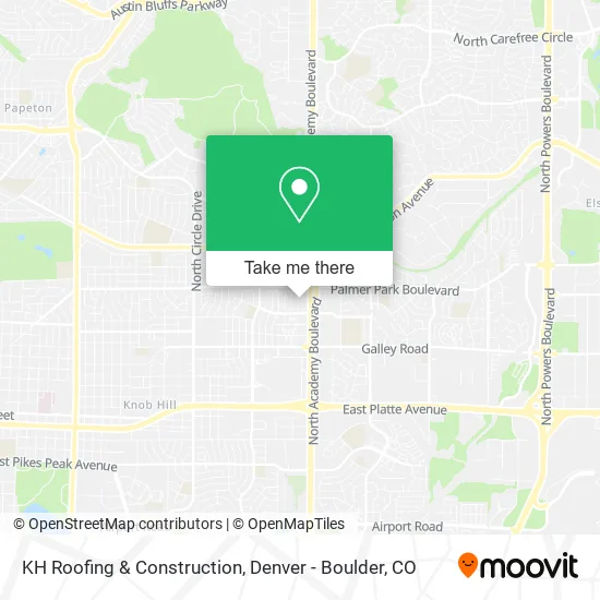 Mapa de KH Roofing & Construction