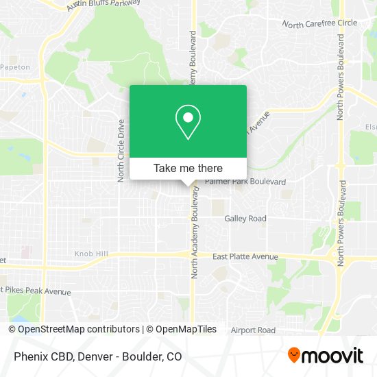 Phenix CBD map