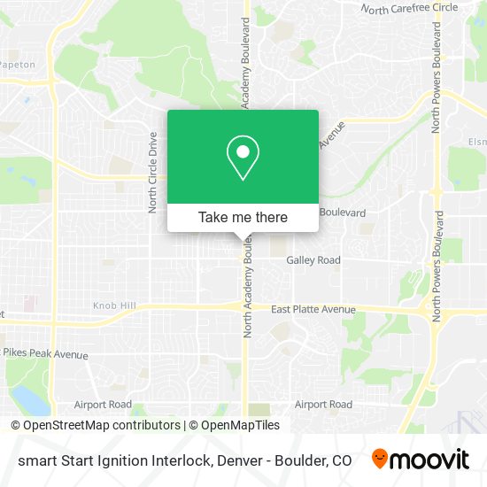 Mapa de smart Start Ignition Interlock