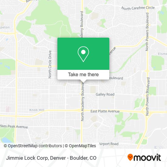 Jimmie Lock Corp map