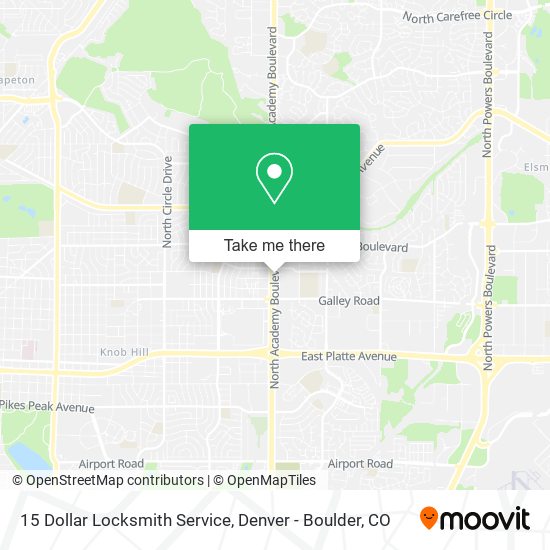 Mapa de 15 Dollar Locksmith Service