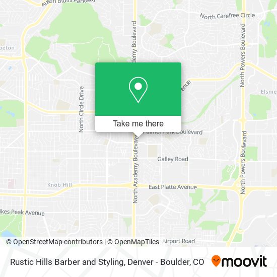 Rustic Hills Barber and Styling map