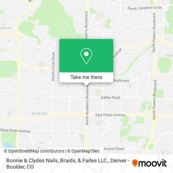 Bonnie & Clydes Nails, Braids, & Fades LLC. map