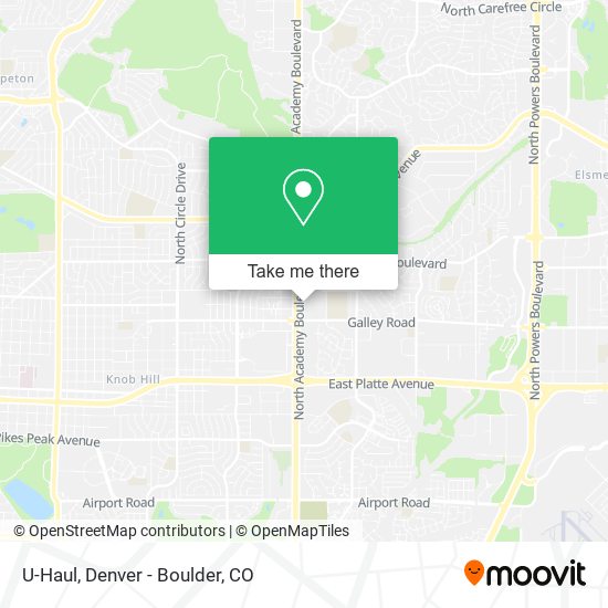 Mapa de U-Haul
