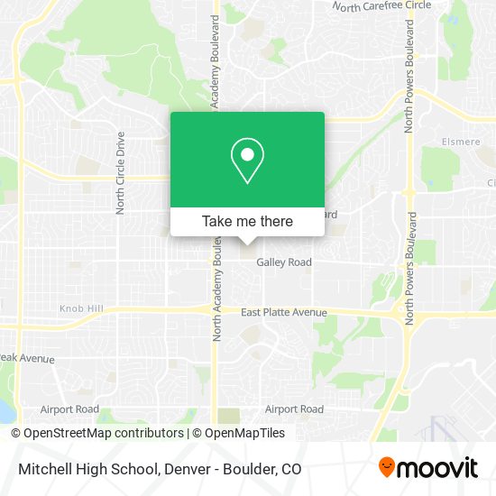 Mitchell High School map