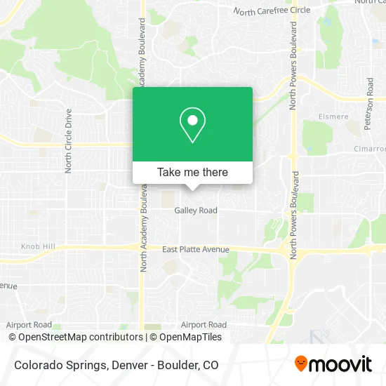 Colorado Springs map