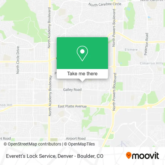 Everett's Lock Service map