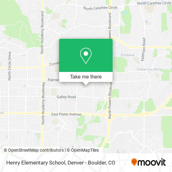 Henry Elementary School map