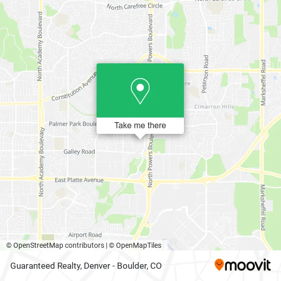 Guaranteed Realty map