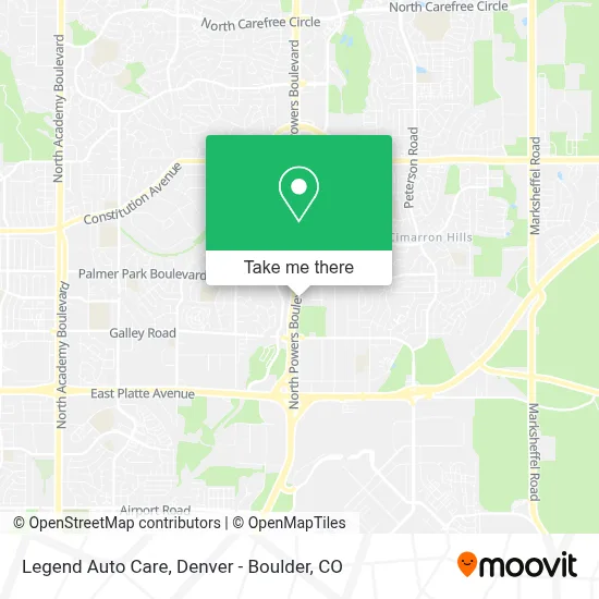 Legend Auto Care map
