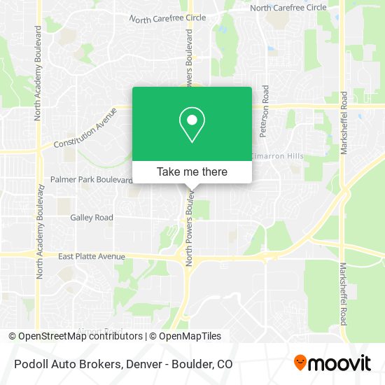 Podoll Auto Brokers map