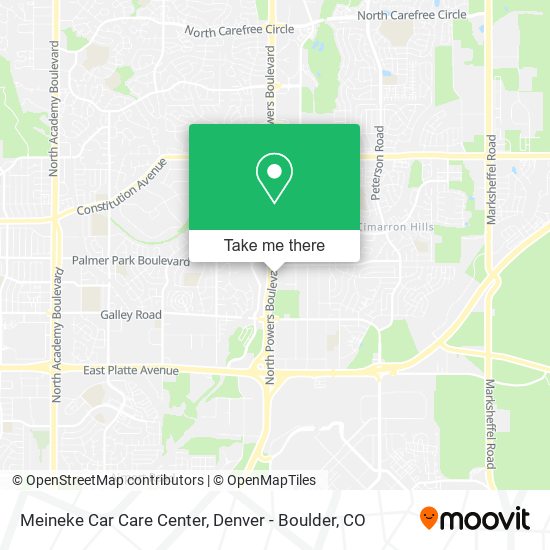 Meineke Car Care Center map