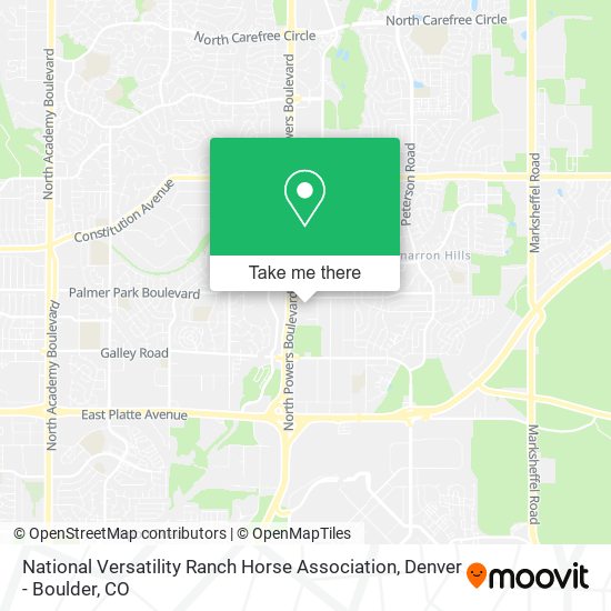 National Versatility Ranch Horse Association map