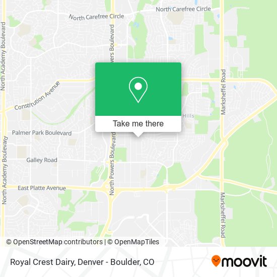 Royal Crest Dairy map