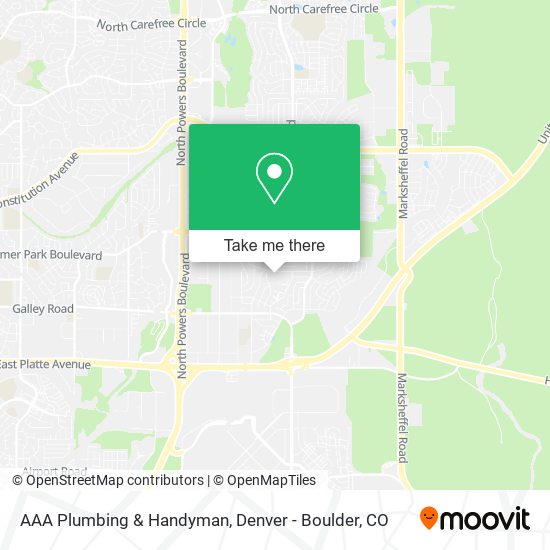 Mapa de AAA Plumbing & Handyman