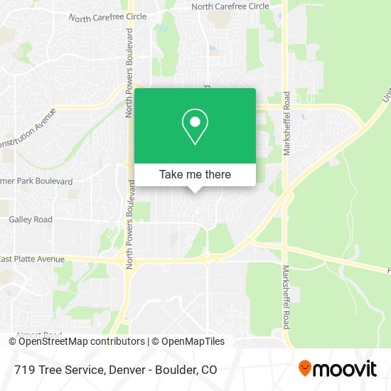 Mapa de 719 Tree Service