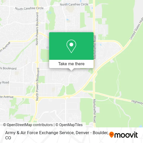 Army & Air Force Exchange Service map