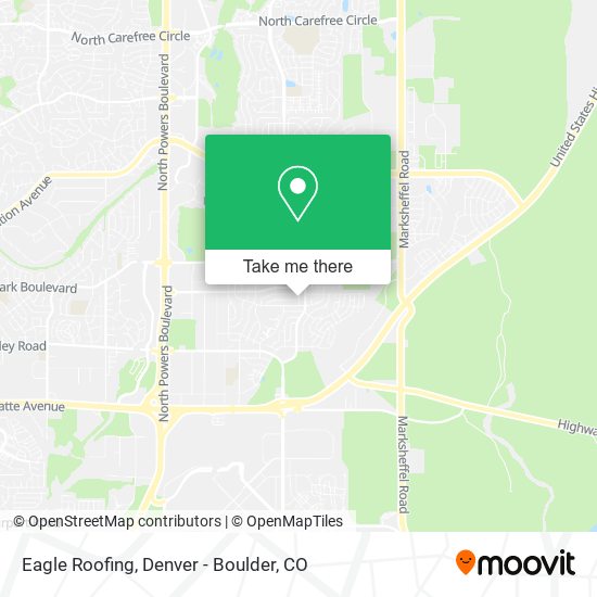 Mapa de Eagle Roofing