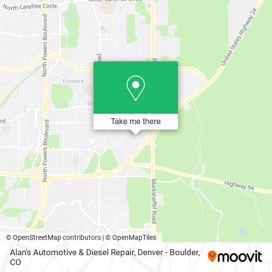 Alan's Automotive & Diesel Repair map