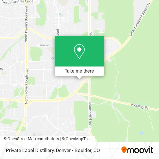 Private Label Distillery map