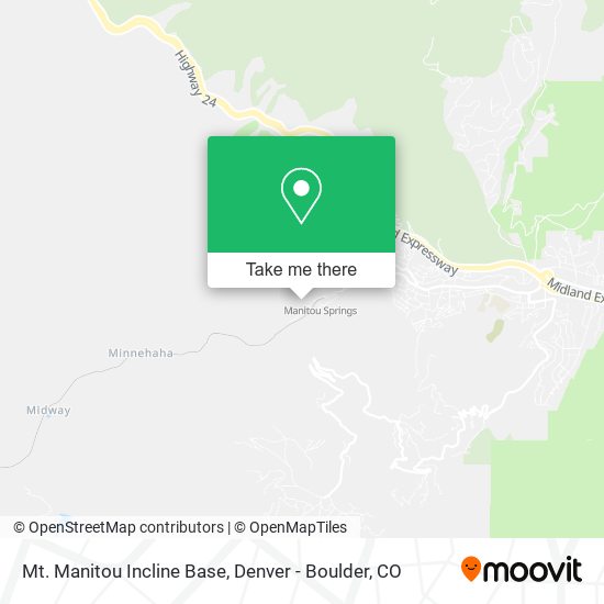 Mapa de Mt. Manitou Incline Base
