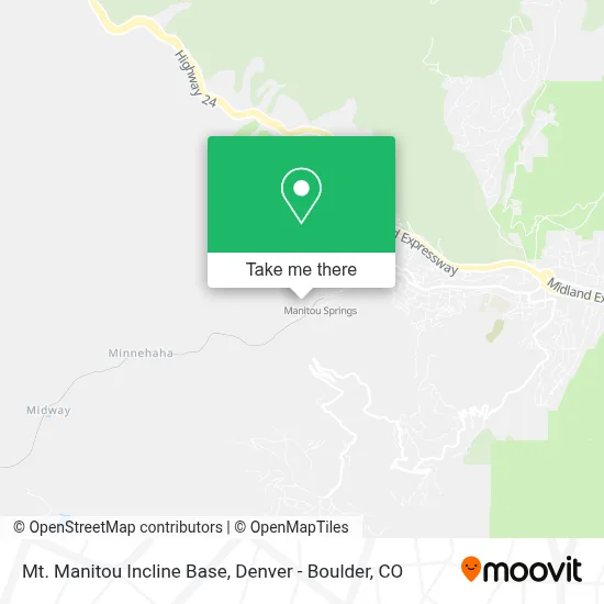 Mt. Manitou Incline Base map