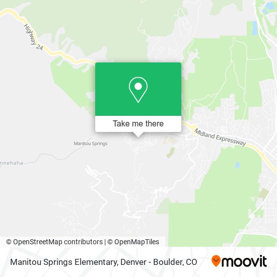 Mapa de Manitou Springs Elementary