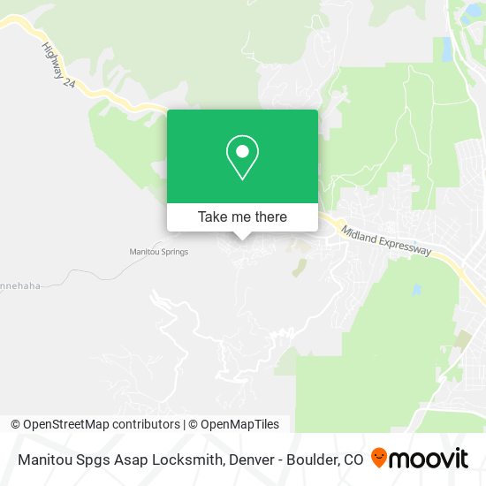 Mapa de Manitou Spgs Asap Locksmith