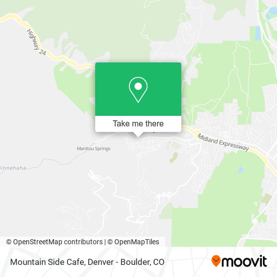 Mountain Side Cafe map
