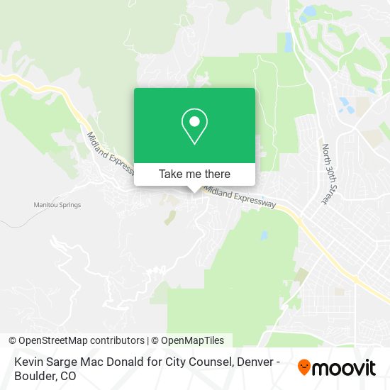 Kevin Sarge Mac Donald for City Counsel map