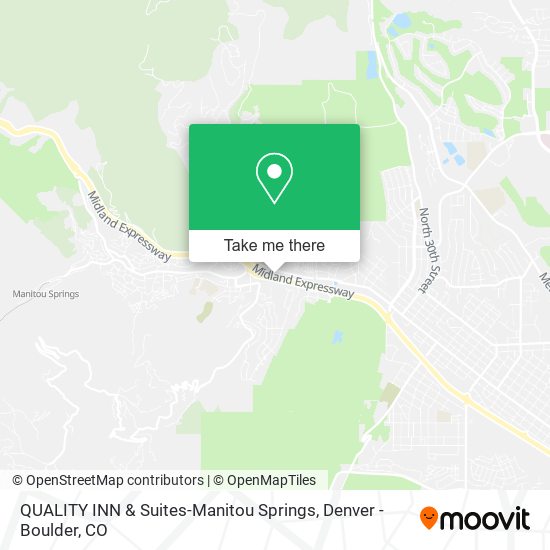 QUALITY INN & Suites-Manitou Springs map