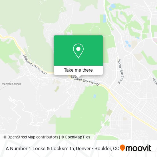 Mapa de A Number 1 Locks & Locksmith