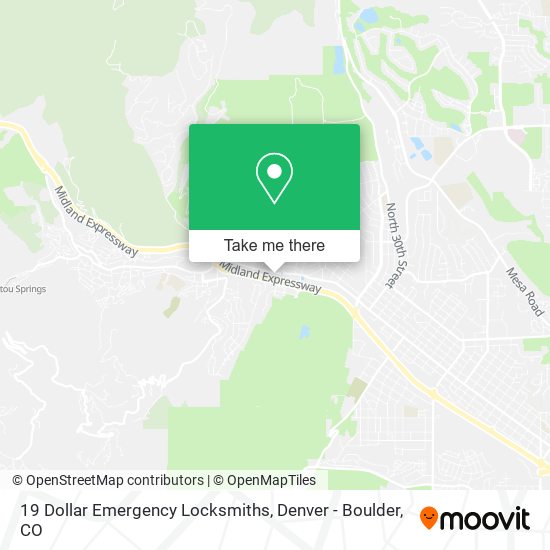 Mapa de 19 Dollar Emergency Locksmiths
