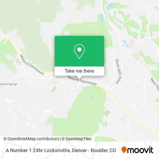 A Number 1 24hr Locksmiths map