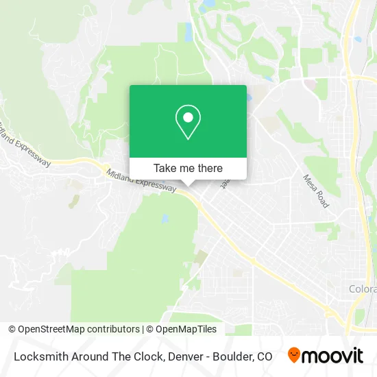 Locksmith Around The Clock map