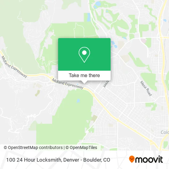 100 24 Hour Locksmith map