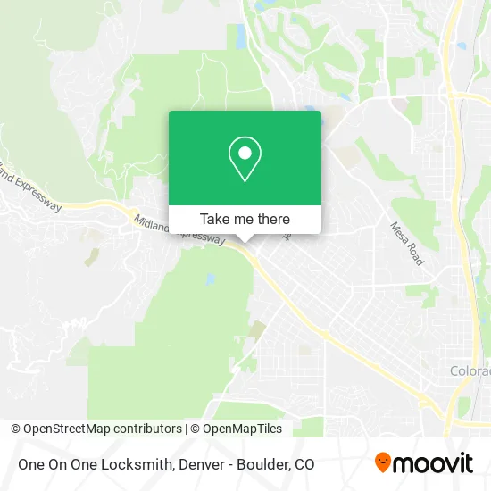 One On One Locksmith map