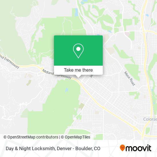 Day & Night Locksmith map