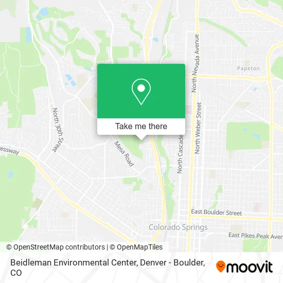 Beidleman Environmental Center map