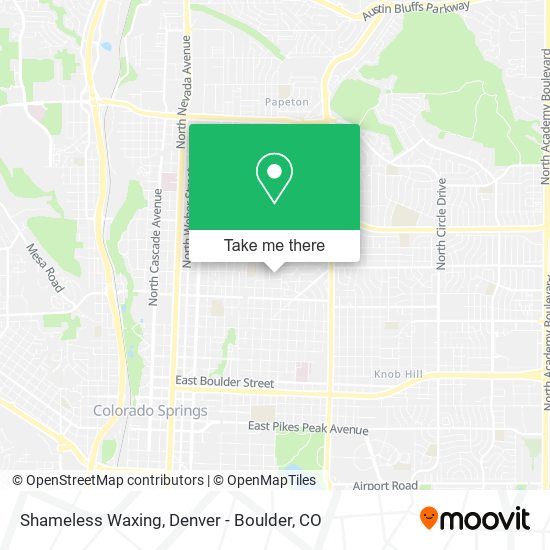 Shameless Waxing map