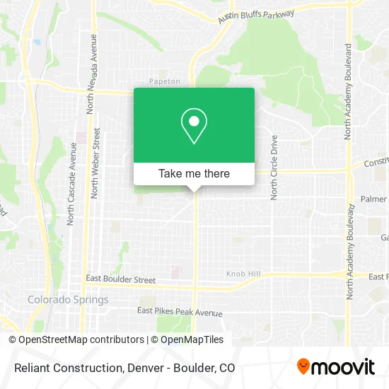 Reliant Construction map