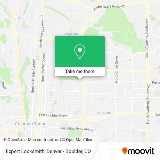 Mapa de Expert Locksmith