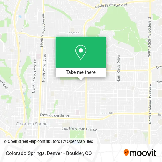 Colorado Springs map