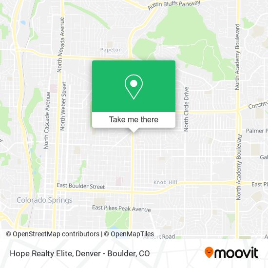 Mapa de Hope Realty Elite