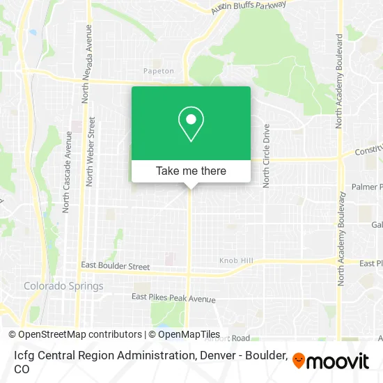 Icfg Central Region Administration map