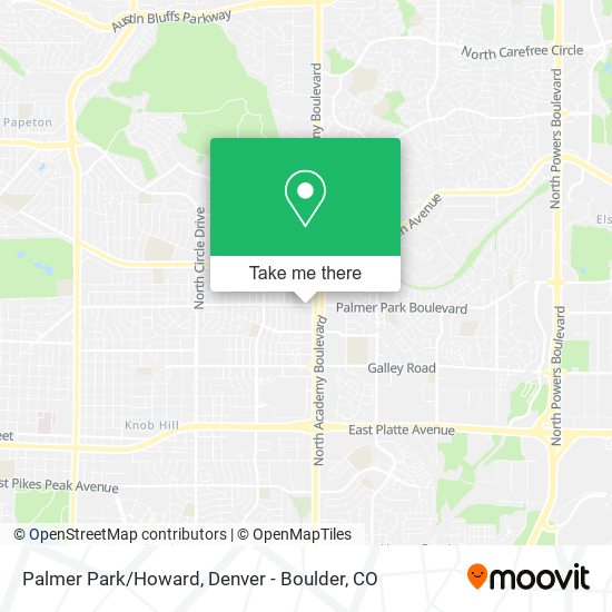 Palmer Park/Howard map