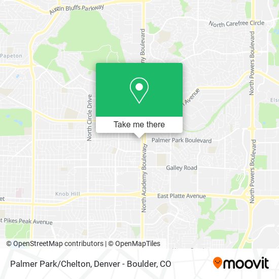 Palmer Park/Chelton map