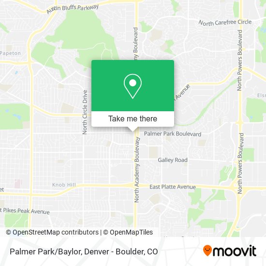Mapa de Palmer Park/Baylor