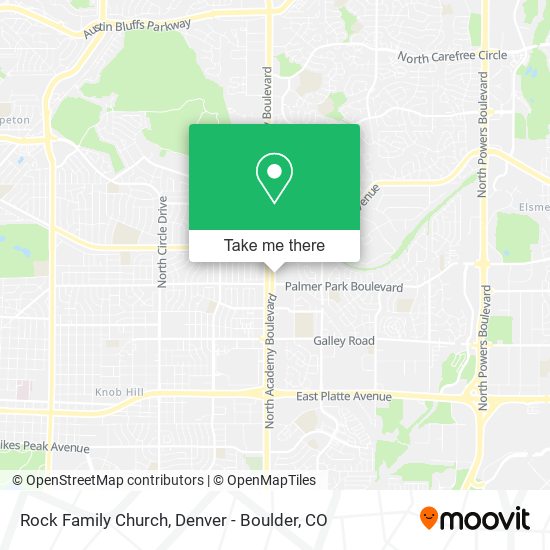 Rock Family Church map